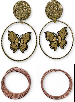 VATIYAANA JEWELS Golden Layered Earrings for Women & Girls Birthday, Anniversary Gift Alloy Drops & Danglers