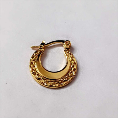 MPC Latest gold plated Single peice Earring Agate Alloy Stud Earring