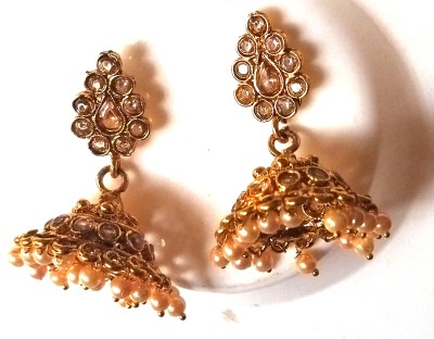 mahto fashion golden earing 1 kiran Brass Stud Earring