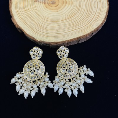 VATSALYA creation Kundan Pearl Alloy Drops & Danglers