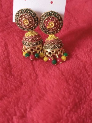 Jhumka MULTICOLOUR JHUMKI Beads Alloy Jhumki Earring