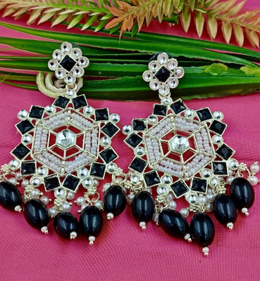 Vigilantee Jewels Modern Trendy New Kundan Earrings Traditional Studded SilverPlated jumka wedding Beads, Pearl, Cubic Zirconia, White Zircon Alloy Earring Set, Chandbali Earring, Jhumki Earring, Ear Thread, Drops & Danglers Vigilantee Jewels Modern Trendy New Kundan Earrings Traditional Studded SilverPlated jumka wedding Beads, Pearl, Cubic Zirconia, White Zircon Alloy Earring Set, Chandbali Earring, Jhumki Earring, Ear Thread, Drops & Danglers