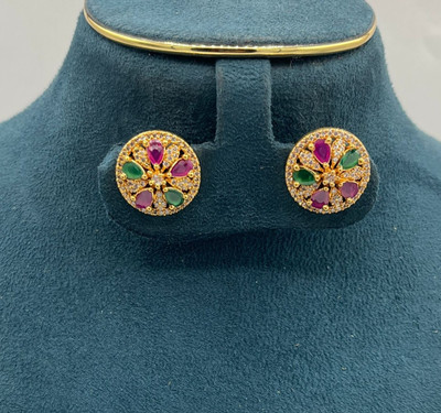 gvg 3B -938 Alexandrite Alloy Stud Earring
