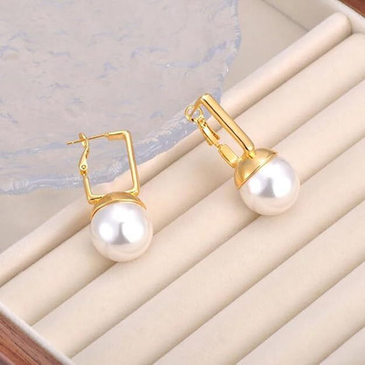 MEENAZ Bali Earrings for women korean stylish Studs golden ear rings Anti Tarnish Pearl Alloy, Metal, Stainless Steel Jhumki Earring, Chandbali Earring