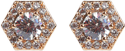 RedSolitaire WESTERN golden STUD EARRINGS Alloy Stud Earring