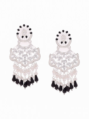 Alasca Silver Plated Earring for Women & Girls Diamond Brass Drops & Danglers