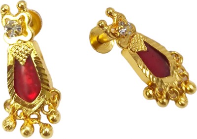 Kollam Supreme Nagapadam Designer Ear Studs Brass Stud Earring