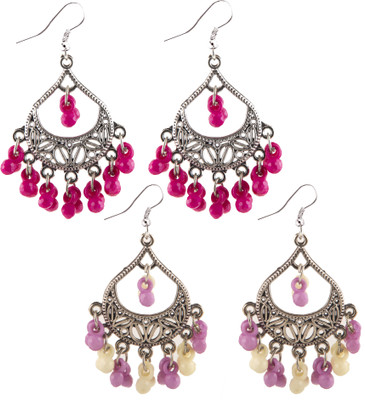 Jamleen Gallery Classic Ethnic Earrings Combo (2 Pairs) Alloy Jhumki Earring