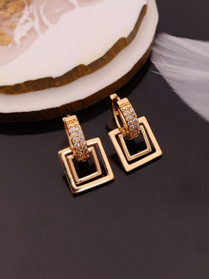 revary Light Weight Small Stone Stud, Best for Baby Girls,Office goer, Stud Earring Alloy Stud Earring