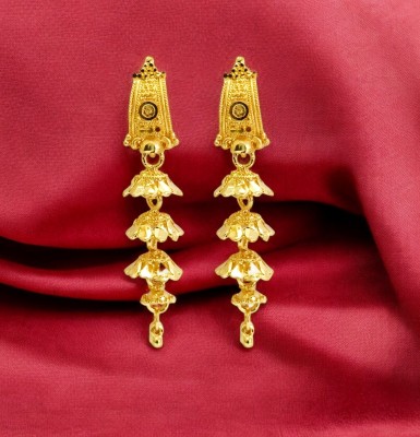 MA FASHION Ren Brass Huggie Earring, Drops & Danglers