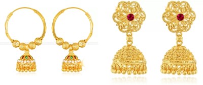 VIGHNAHARTA Combo Of 2 Stunning Earring Fro Women Alloy Jhumki Earring