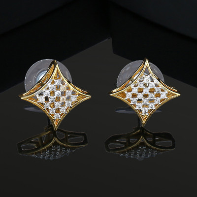 Estele Estele Fancy Earings Collection for Women & Girls Cubic Zirconia Brass Stud Earring