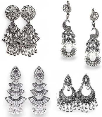 Jhumka Street Oxidized Jumki Alloy Jhumki Earring