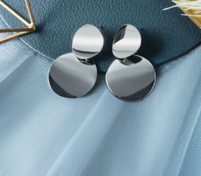 RARE ONE STUDIO Unique Silver Plated Earring Gift for Women |Elegant & Classic| Size : Free Size Alloy Drops & Danglers