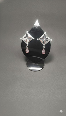 Kaach ni kala mirror earrings Glass Stud Earring