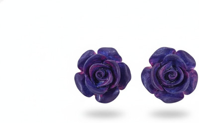 AARCHIS TRENDS Trendy Rose Earrings For Women Stainless Steel Stud Earring