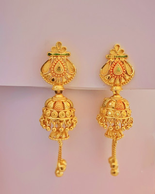 Mak and art Earrings LC Agate Alloy Jhumki Earring