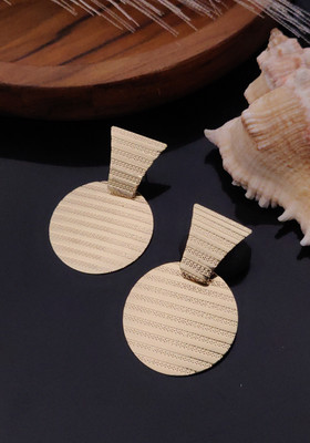 RARE1STUDIO Modern & Stylish Gold-Tone Earrings For Girl's & Women Wear at any Ocassion Alloy Drops & Danglers