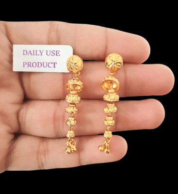 DIVS FASHION SUI DHAGA EARRING WITH LAYERED Brass Drops & Danglers