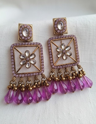 Zevar Gehna 003square Brass Chandbali Earring