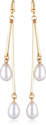VIGHNAHARTA Beautiful Earrings Elite Fancy Gold Plated Drop & Dangler for Women and Girls Pearl Alloy Drops & Danglers