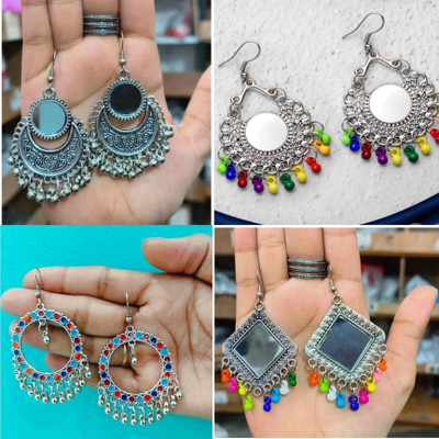 Alloy Chandbali Earring, Hoop Earring, Earring Set