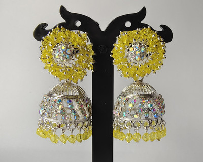 Ornafash Classic Jhumki Earrings for Wedding and Festival Look Stainless Steel Jhumki Earring