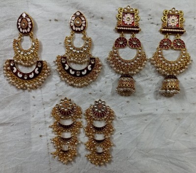 Vidushi GloDSmU Brass Earring Set