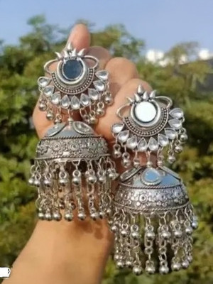 Samridhi DC Afghani Oxidised Jhumka ,Trending for women & girls Alloy Drops & Danglers