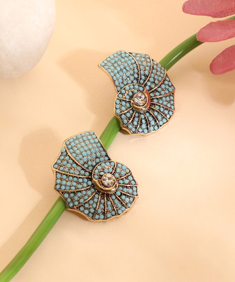 SOHI Earrings - Light Blue Alloy Stud Earring