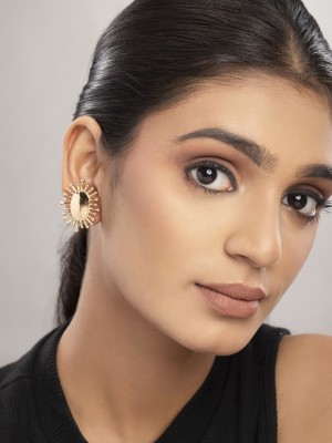 PRITA Brass Stud Earring