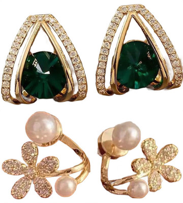 SVENT Combo Earing | Pearl Earrings Trendy | Party & Casual Jewelry for Women & Girls Alloy Earring Set