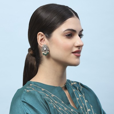 Biba BACWPBCERG00379AW24GRN Brass Stud Earring