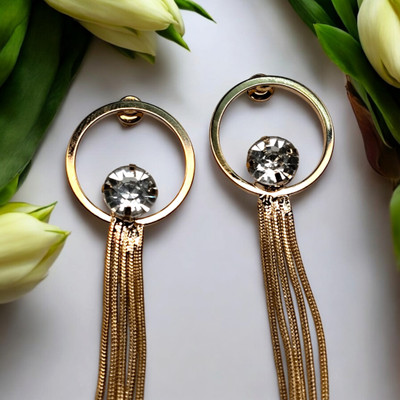 ROYAL VIBES Earring Cubic Zirconia Brass Plug Earring