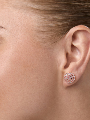 MINUTIAE Studs Earring Crystal Brass Stud Earring