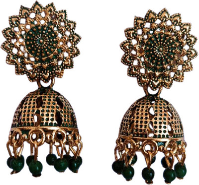 KapaNation EARRING-S-B-R Zircon Metal, Crystal Plug Earring, Drops & Danglers, Earring Set, Ear Thread