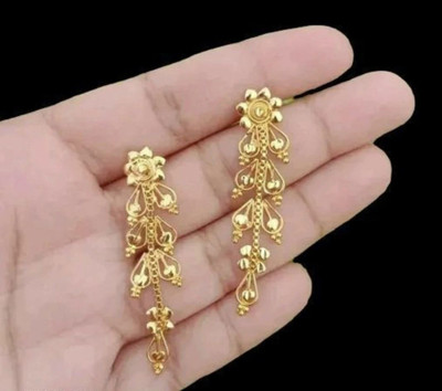 LAKSHYA COLLECTIONS 1gram chidambaram micro gold plated earrings for women's and girls Copper Drops & Danglers