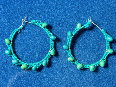 NaipunyaCraft NP_Loop_5 Silk Dori Hoop Earring