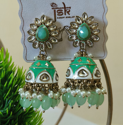 Priyam PRITAM0001 Brass, Metal Jhumki Earring, Tunnel Earring