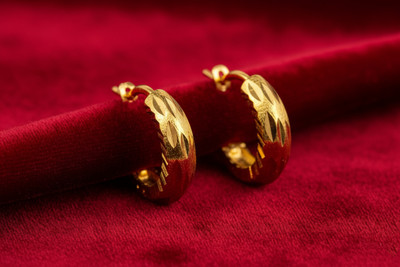 Priya International ring hoop earring Brass Hoop Earring