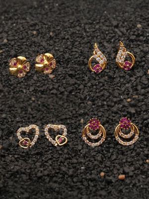 Gemini Creation GRACEFULLY EARRING Brass Stud Earring