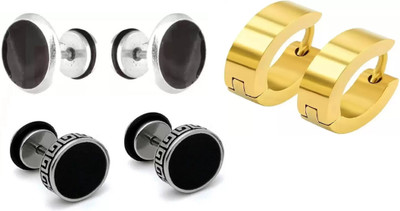 Ruhi Collection Combo 3 Attracting Earring Alloy Clip-on Earring