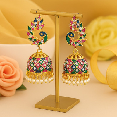 LOVANSH Lovansh Designer Oxidized & Meenakari Fashion Earrings. For Girls & Women Alloy Earring Set