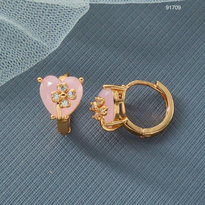 topshop TS 169 Cubic Zirconia, Diamond Brass Stud Earring