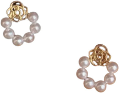 LifeLily LifeLily Eternal Grace Pearl Studs For Girls and Women Beads Alloy Stud Earring