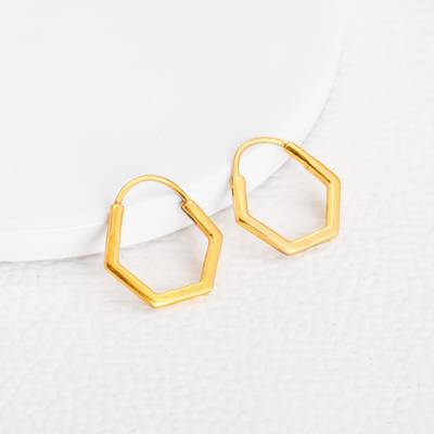 GIVA Golden Basket Earrings for Womens and Girls Sterling Silver