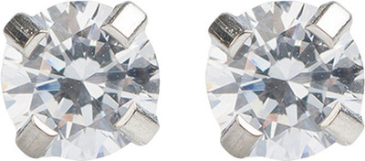 STUDEX 4MM Cubic Zirconia Allergy Free Piercing (Single Studs) Cubic Zirconia Metal Stud Earring