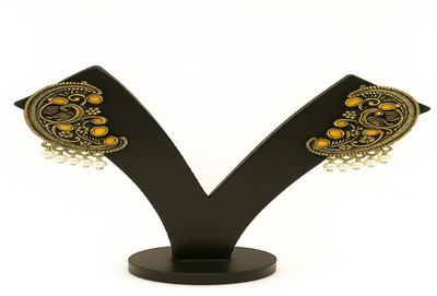 Kirti Jain store earring Ruby Alloy, Brass Chandbali Earring