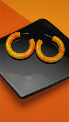 EAS Accessorize EAE003 Resin Hoop Earring