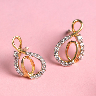 CLARA Flavia Cubic Zirconia Sterling Silver Stud Earring